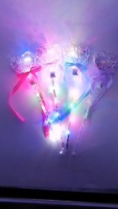 Colorful Flashing Magic Stick Led Flash Fairy Stick Light-Up Balloons Sticks Party Decorations