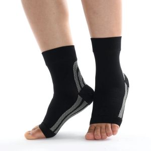 1Pair Ankle Compression Sleeve Plantar Fasciitis Socks Pain Relief for Sprained Ankle Heel Spurs Edema Achilles Tendonitis