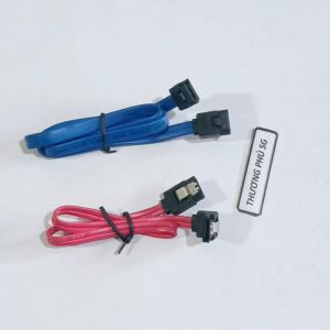 Cáp dử liệu ổ cứng HDD SSD CD Room chuẩn: Sata 3GB/s dài 55Cm / Sata 6Gb/s dài 32Cm (Hai đầu khóa)