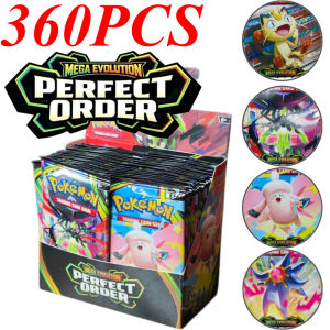Bandai | Pokemon Mega Evolution PERFECT ORDER Series Booster Box Bundle Rare Holo Trading Cards Collectible Set for Pokemon TCG Players