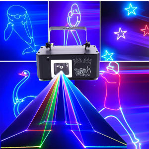 Đèn Laser Hoạt Hình 3D Đèn Disco DJ Đèn Laser DMX Hoạt Động Bằng Âm Thanh Cho Sân Khấu Câu Lạc Bộ Nhà Ở Tiệc Sinh Nhật Tích Hợp Sẵn