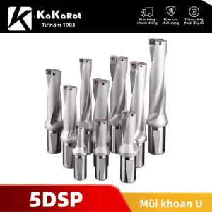 Đầu Khoan Kim Loại KaKarot SP Series U 5D16-38mm Có Thể Thay Lưỡi Làm Mát Bằng Nước Dùng Cho Máy Tiện Khoan Nhanh Trong Gia Công Kim Loại