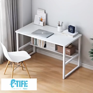 E-TIFE Meja Belajar Meja Kerja Meja Kantor Meja Komputer Meja Desktop Rumah Meja Tulis Sederhana