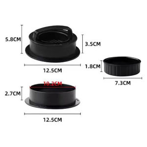 3in1 Round Hamburger Burger Press Beef Grill Food-Grade ABS Hamburger Helper Meat Press Cutlets Patty Maker Mold Kitchen Gadgets