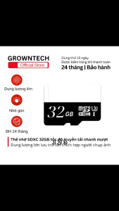 Thẻ nhớ Micro SDXC 32GB tốc độ cao chuyên dụng cho camera điện thoại nhỏ gọn dễ lắp đặt