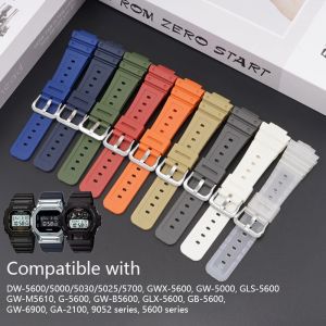 Replacement Watch Band Strap For Casio G-Shock DW-6900 5600E GW-M5610 GA2100 GD110 GLS8900 Silicone Resin Watchbands Wristband