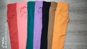 Quần Tập Gym Yoga Thể Thao Nữ Quần Dài Chun Mông Dệt Kim Nhiều Màu Bin Sports Q145