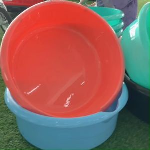 กะละมังพลาสติก กะละมังซักผ้า เบอร์ 55 ผลิตจากพลาสติกเกรด A หนา เหนียว ทนแรงกระแทก และรอยขีดข่วนได้ดี