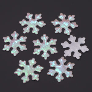 100pcs 2.5cm Christmas Snowflakes Confetti Non-woven Fabric Xmas Tree Ornaments for Home Winter Party Decoration Prop Supplies