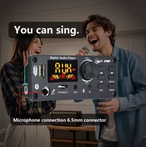 Module MP3 Bluetooth with MIC Karaoke with Connecting Wireless Microphone Receiver Board
