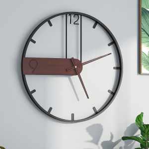 Minimalist Nordic Series Wall Clock Iron Art Hot Sale Vintage Roman Clock Home Living Room Simple and Fashion Retro Creative Decorations