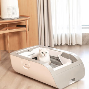 Intelligent Cat Litter Box Automatic Cat Toilet Deodorization Electric Shoveling Cleaning Semi-closed Cat Litter Box Cat Bedpans
