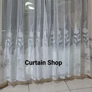 gorden vitrase gorden tirai lapisan daleman gorden gorden jendela 2 kaca 150x200 gorden burkat fulset puring korden hordeng Vitrase putih Lapisan Daleman gorden