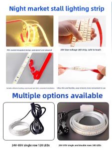 RUILUO | Super Bright Waterproof LED Light Strip 24-85V
