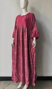 Kakeko Gamis Chibi Bahan Rayon Halus LD 115 Busui Resleting