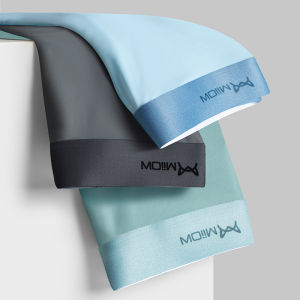MiiOW 3Pcs Men Boxer Shorts Graphene Antibacterial Men Underwear Ice Silk Boxers Solid Breathable Boxershorts Male Panties M1511