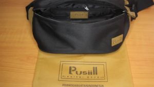 Waistbag Brand Lokal Pusiill/ Bahan Cordura Nylon Kombinasi Kulit Asli/Tas Selempang Pria&Wanita/Tas Pinggang MODEL R01
