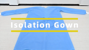 [10PCS/Pack] Isolation Gown Breathable SMS Medical Gown Water Repellant SMS Lightweight Durable Anti Splash Knitted Cuff Hospital