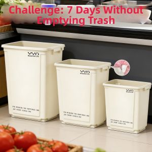 Big Capacity Commercial Movable Square Trash Can