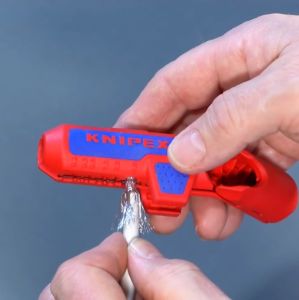 KNIPEX 16 95 01 SB ErgoStrip® Universal Stripping Tool 169501SB Dismantling Penjalur Wayar 1695-01