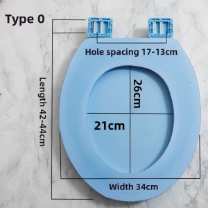 Thickened Foam Toilet Seat Cover Universal Home Use Comfortable Soft Flotation Toilet Lid Circle UVO Toilet Seat Pad Accessories
