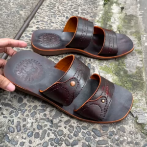 Sandal Kulit Sapi Asli Pria – Handmade Premium Cibaduyut