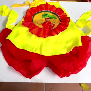 [4-7 Tuổi] Bộ Yếm Đào Cho Trẻ Em Chụp Ảnh Mặc Trung Thu Hoá Trang  Biểu Diễn Chụp Sen Chất Liệu Vải Phi Lụa Mềm