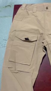 Mens Spring Autumn Cargo Pants Hiking Camping Climbing Casual Warm Tactical Military Combat Trousers Anti-Resist Multi-Pockets