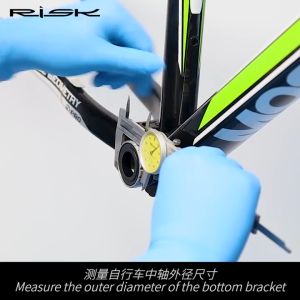 RISK Alat Lepas / Pasang Bracket Bawah BB Ulir Sepeda Bottom Bracket Hollowtech DUB Install / Removal Tool Ratchet Wrench for BB44 BB45.5 BB39 BB40.5 Bike Repair Tool Accessories
