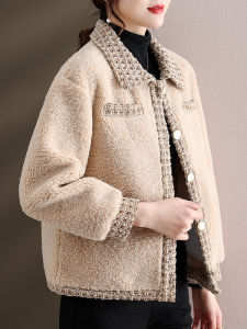 Fashionable Short Quilted Jacket 2025 New Autumn Winter Clothes for Women 50 Years Old And above Small Fragrance Style Cotton Coat