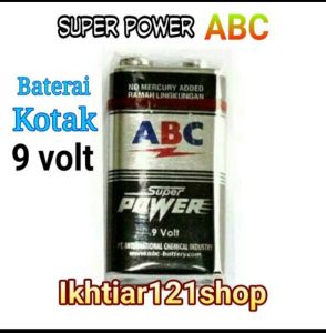 Battery/Baterai/Batere ABC Kotak Super Power 9 volt/Satuan