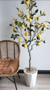 Cây Giả Cây Cam Cây Chanh giả trang trí nhà cửa quán cafe khách sạn homestay cao 80cm1m251m4 1m6