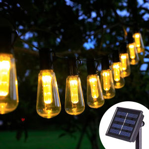 LED Solar String Lights Outdoor Solar Lamps Globe Bulbs For Patio Porch Camping Garden Party Terrace Decoration