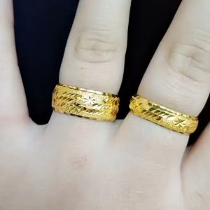 JIN JING CINCIN BAJET SIZE 6-25 EMAS 916 TULEN (HOLLOW) 1g-2g UP