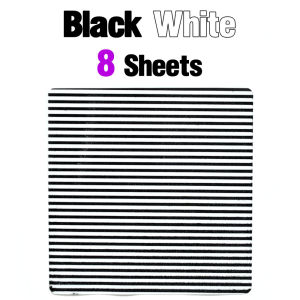8Pcs Silicone Film Skirt Sheets 15x15cm Glitter Stripe Spot Pattern DIY Lure Skirt Material for Bass Jig Spinner Bait Making