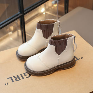 Fall Girls Boots 2024 New Arrival Trendy Cool Ankle Boots Childrens Leather Boots Baby Martin Boots Older Kids Shoes Spring and Autumn