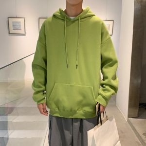 เสื้อสเวตเตอร์มีฮู้ดบุขนกำมะหยี่สไตล์ญี่ปุ่นสำหรับผู้ชาย INS เสื้อตัวบนทรงหลวมใส่ด้านนอกแบบลำลองแบรนด์ยอดนิยมสไตล์บอยเฟรนด์สำหรับคู่รักแบบใหม่ฤดูใบไม้ร่วงและฤดูหนาว