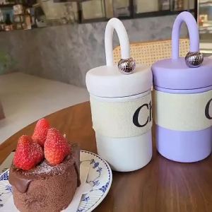 316 Stainless Steel Coffee Tumbler 400ml Insulated Travel Mug for Women Leakproof Vacuum Flask Minimalist Hot/Cold Gift Cup
