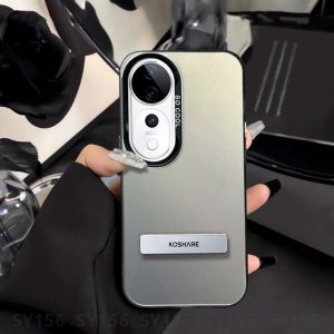 เคส Honor Magic 6 5 Pro Magic6 Magic6Pro เคสแบบแข็งเคสมีขาตั้งกันกระแทกแฟชั่นสุดหรูสีเขียวดีไซน์ใหม่สีเงินสีม่วงเคสสีเทาสำหรับเด็กผู้ชายเด็กผู้หญิงผู้ชายผู้หญิง