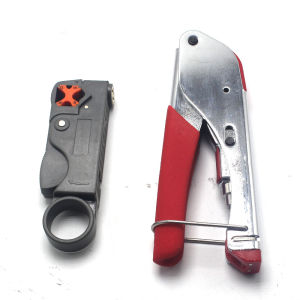 Dụng Cụ Uốn Cáp Đồng Trục Skeyo Đầu Nối RG6 F Kìm Ép Nguội Kìm Bấm Dây Thuận Cả Hai Tay Kẹp Bóp Dây Cho Việc Lắp Đặt Cáp Vệ Tinh TV