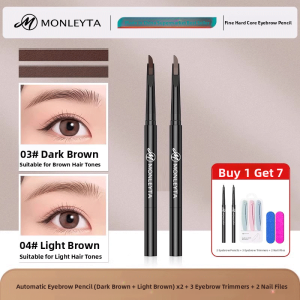 MONLEYTA | Long-lasting Waterproof Non-smudging Brow Pencil Root-to-Root Definition Wild Eyebrow Beginner Brand Authentic Official Flagship Store