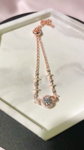 Lore Jewellery - Gelang Moissanite Lapis Emas 18k - Gelang Stardust Shaped Moissanite 1.0 CT