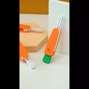 YP Multifunctional Cup Lid Cleaning Brush Cup Cover Lid Cleaner Mini Cute Carrot Cleaning Brush