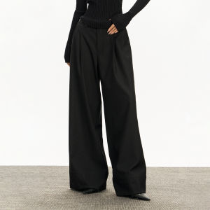 Ariseism | Loose Wide Leg American Vintage Style Leisure Trousers