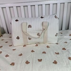 กระเป๋าสะพายไหล่จัดระเบียบหลายช่องกระเป๋าบอสตันแม่ HamshMoc สำหรับเก็บของสำคัญสำหรับเด็กทารก