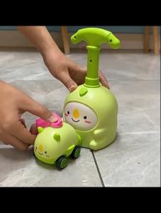 Dinosaur Pig Air Powered Car Flying Balloon Car Baby Puzzle Boy Childrens Toy