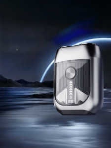 เครื่องโกนไฟฟ้าแบบไร้สายสำหรับผู้ชาย ชาร์จไฟได้ 2 ชั้น ใช้ได้ทั้งชื้นและแห้ง ป้องกันการติดเชื้อ 12 เดือน กล่องของขวัญสำหรับแฟนหนุ่ม