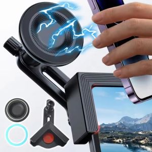 Magnetic Phone Holder New Energy Car Control Screen Side Mount Clip-Fit Stand with Anti Slip Silicone Pad Auto Storage Accessory
