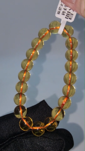 (SG Seller Ready Stocks) Top Grade Natural Deep Yellow Quartz Bracelet 9mm+