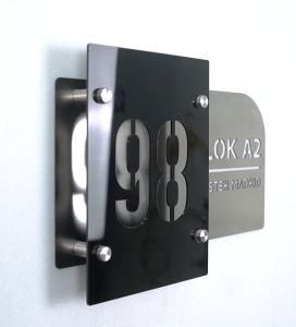 Nomor Rumah Kombinasi Akrilik Elegan dan Mewah